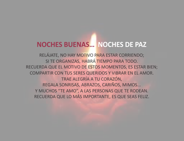 Noches buenas... Noches de paz